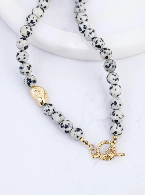 Naszyjnik Dalmatyńczyk, stal pozłacana S312593Z00