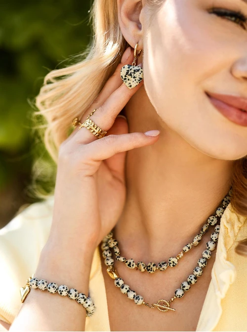 Naszyjnik Dalmatyńczyk, stal pozłacana S312593Z00