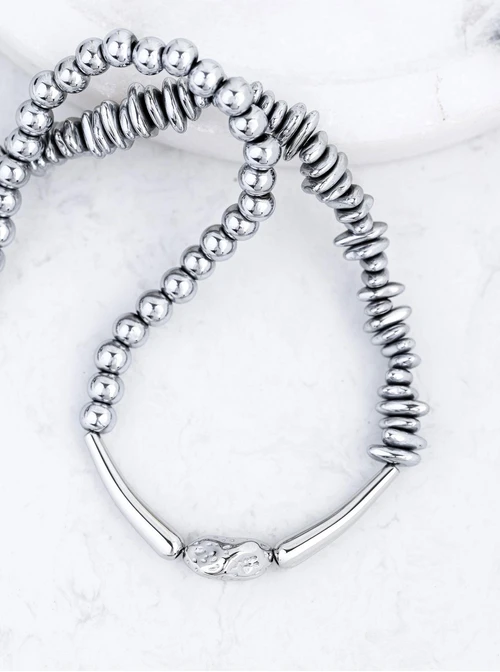 Naszyjnik Hematyt, stal S312602S00