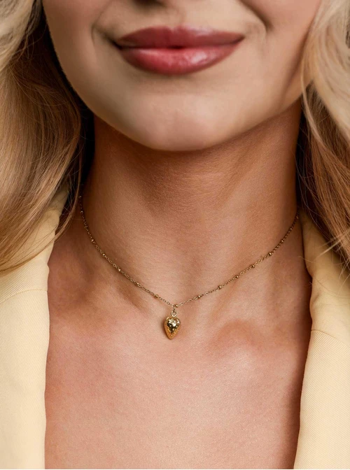 Naszyjnik truskawka, stal pozłacana S312651Z00