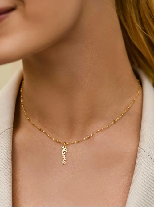 Zawieszka Mama, stal pozłacana SC12753Z00