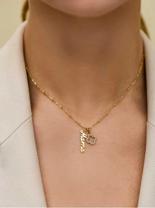 Zawieszka Mama, stal pozłacana SC12753Z00