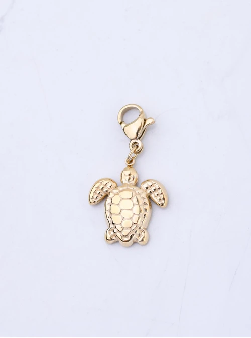 Zawieszka, charms żółw, stal pozłacana SC13435Z00