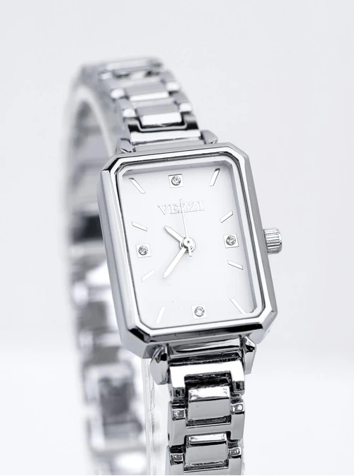 Zegarek Vezzi, kryształki, kolor srebrny B510830S00