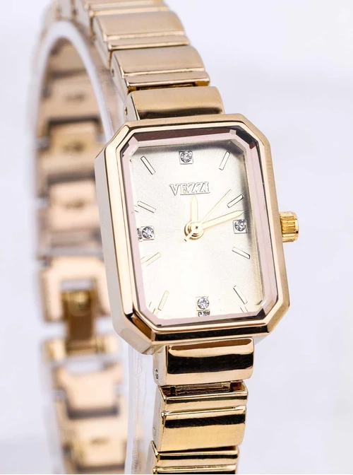 Zegarek Vezzi, kryształki, kolor złoty B512824Z00