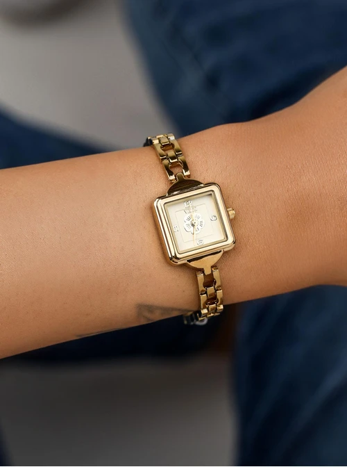 Zegarek Vezzi, kwiatuszek, kolor złoty B512805Z00