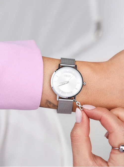 Zegarek Vezzi, nieskończoność, kolor srebrny S509589S00