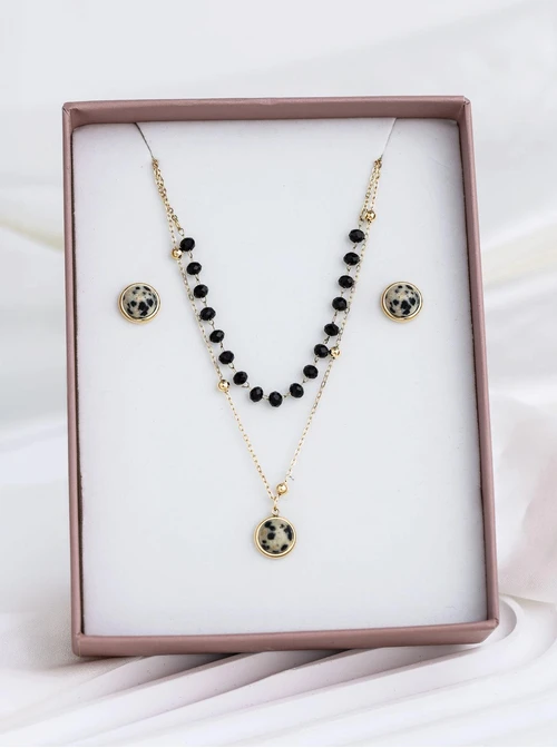 Zestaw Biżuterii Dark &amp; Gold