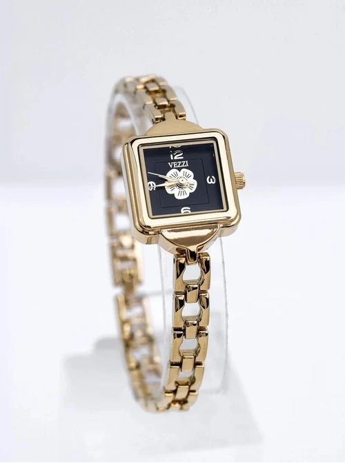 Zestaw Biżuterii z Zegarkiem Golden Moment Elegance