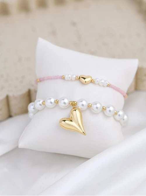 Zestaw Bransoletek Heart to Heart
