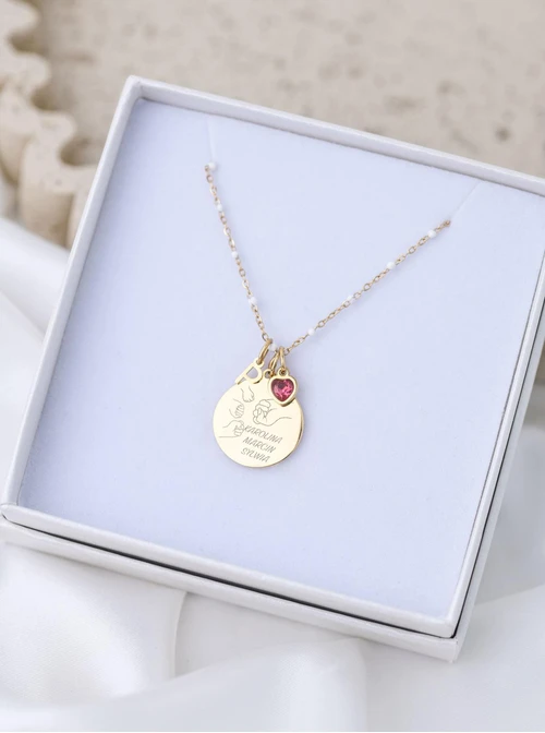 Zestaw biżuterii Dla Mamy z możliwością grawerowania Z14039Z00