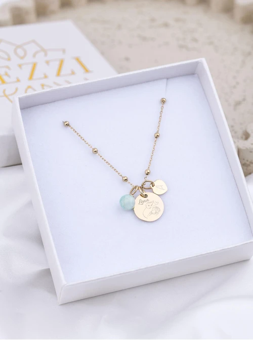 Zestaw biżuterii Dla Mamy z możliwością grawerowania Z14056Z00