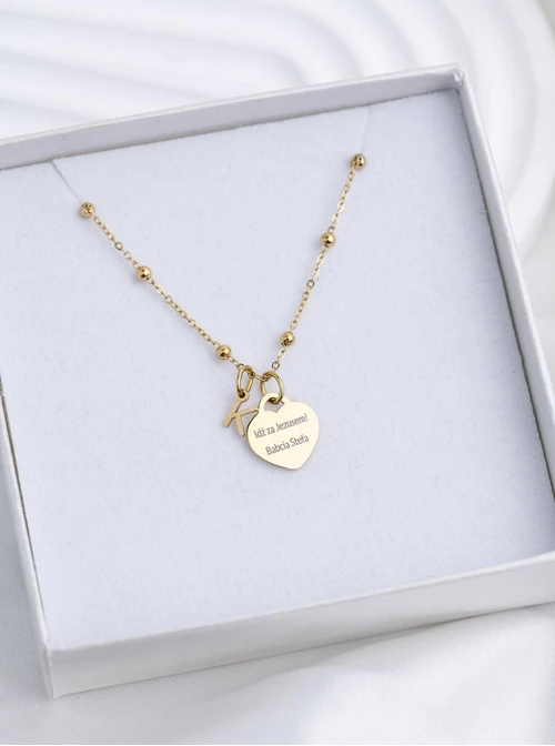 Zestaw biżuterii Komunijnej możliwością grawerowania Z13670Z00