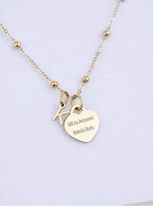 Zestaw biżuterii Komunijnej możliwością grawerowania Z13670Z00