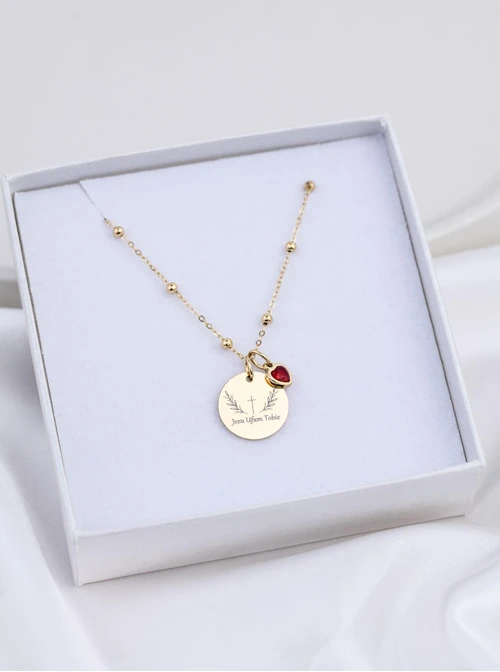 Zestaw biżuterii Komunijnej z możliwością grawerowania Z13665Z00