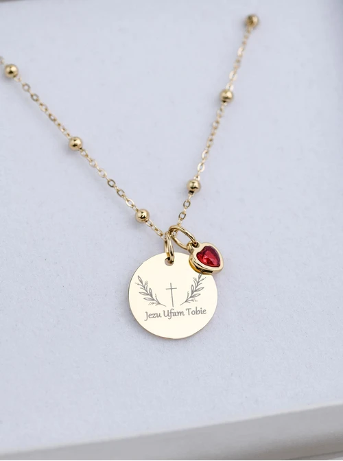 Zestaw biżuterii Komunijnej z możliwością grawerowania Z13665Z00