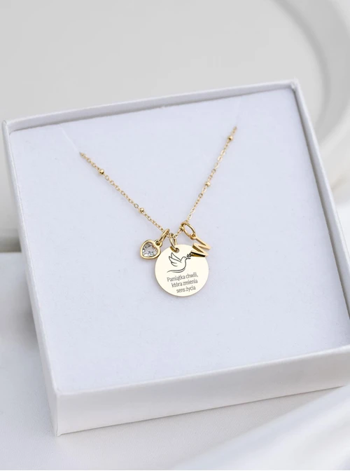 Zestaw biżuterii Komunijnej z możliwością grawerowania Z13666Z00