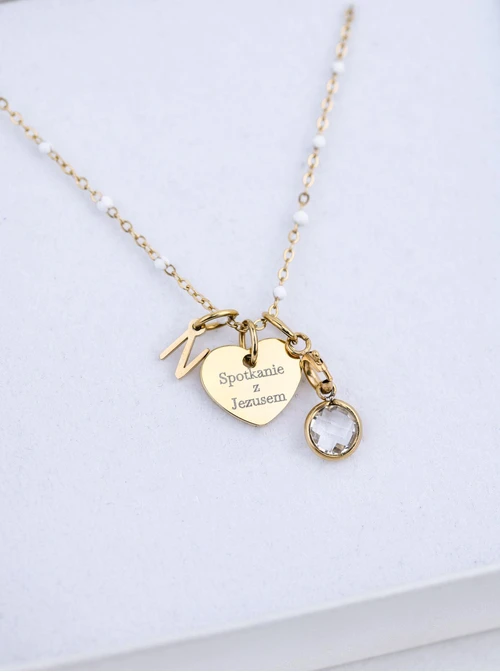 Zestaw biżuterii Komunijnej z możliwością grawerowania Z13667Z00