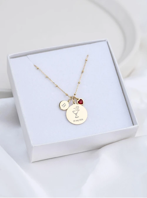 Zestaw biżuterii Komunijnej z możliwością grawerowania Z13671Z00