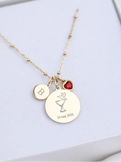 Zestaw biżuterii Komunijnej z możliwością grawerowania Z13671Z00