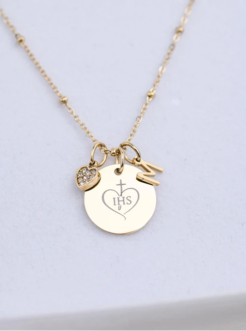 Zestaw biżuterii Komunijnej z możliwością grawerowania Z13672Z00