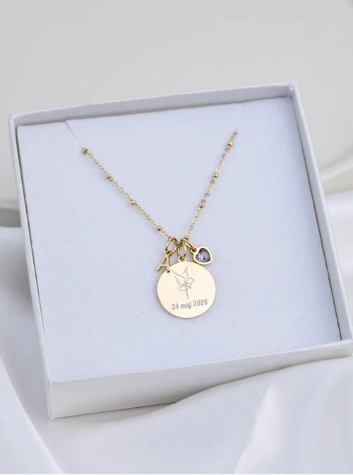 Zestaw biżuterii Komunijnej z możliwością grawerowania Z14031Z00