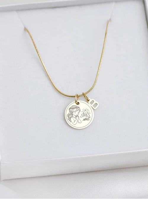 Zestaw biżuterii Komunijnej z możliwością grawerowania Z14038Z00