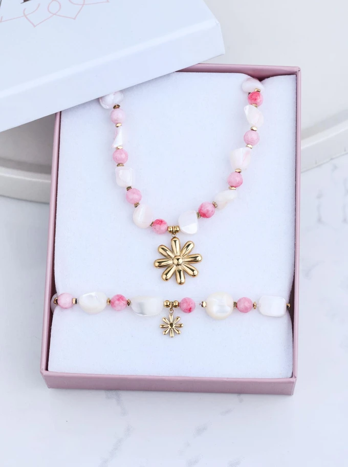 Zestaw Biżuterii Blush Blossom