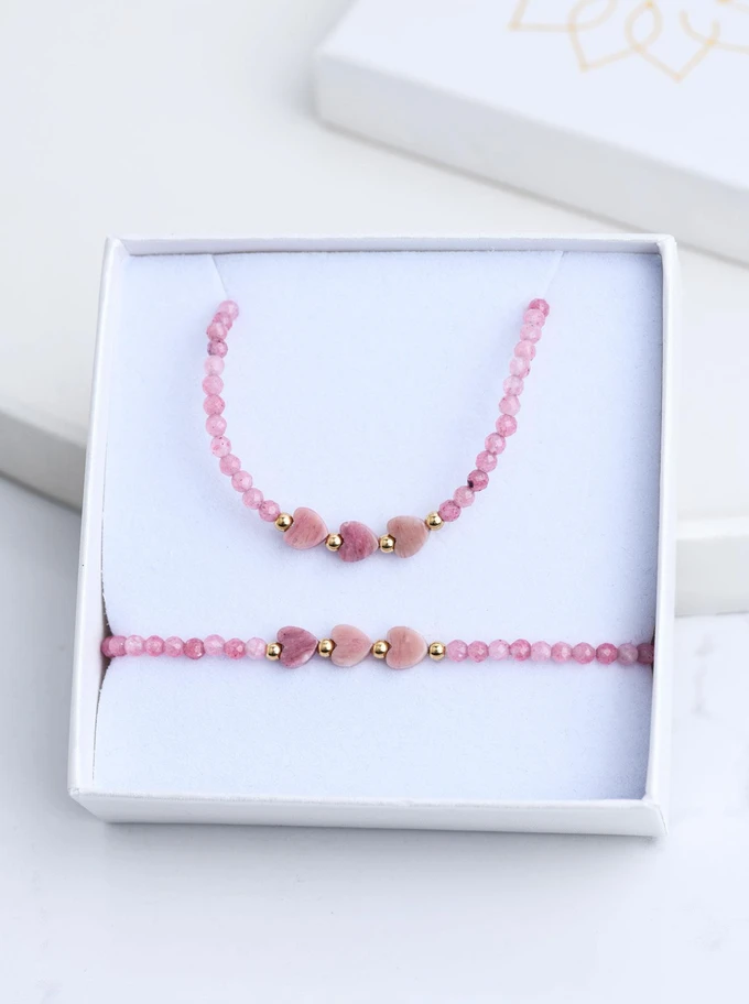 Zestaw Biżuterii Rose Heart