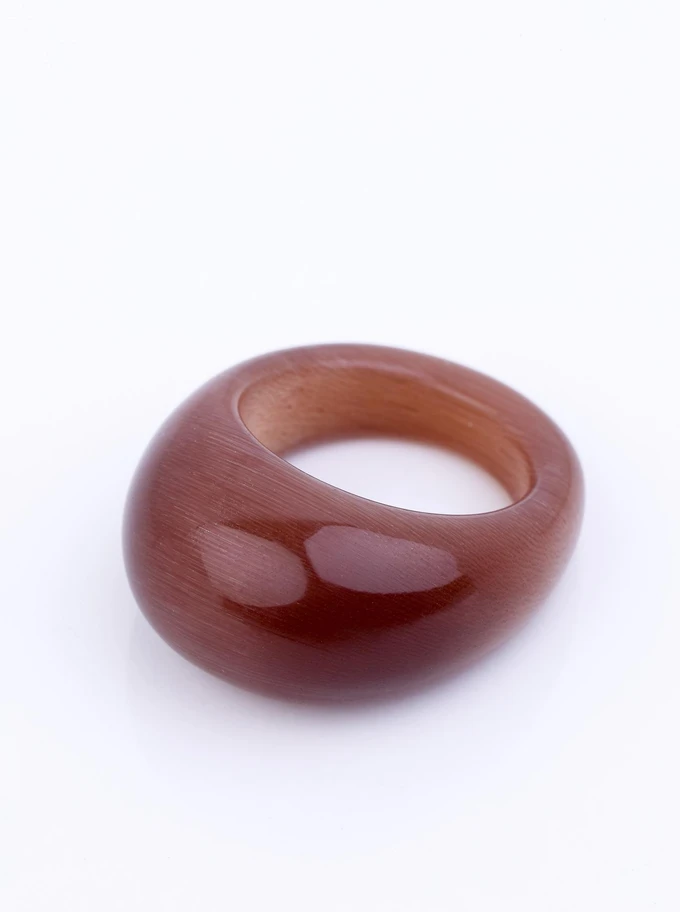 Zestaw Pierścionków Cognac Jade