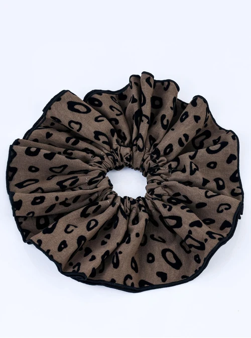 Gumka do włosów typu scrunchie - Panterka, O614314P00