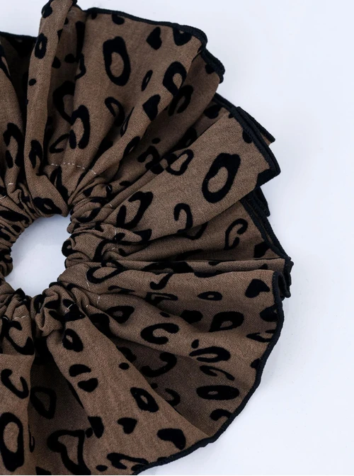 Gumka do włosów typu scrunchie - Panterka, O614314P00