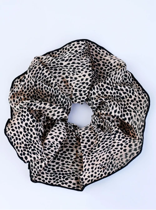 Gumka do włosów typu scrunchie - Panterka, O614328P00
