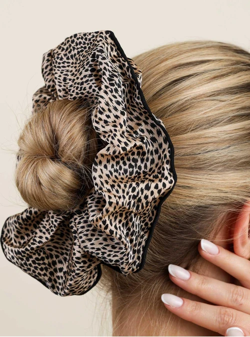 Gumka do włosów typu scrunchie - Panterka, O614328P00