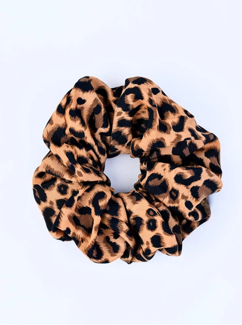 Gumka do włosów typu scrunchie - Panterka, O614329P00
