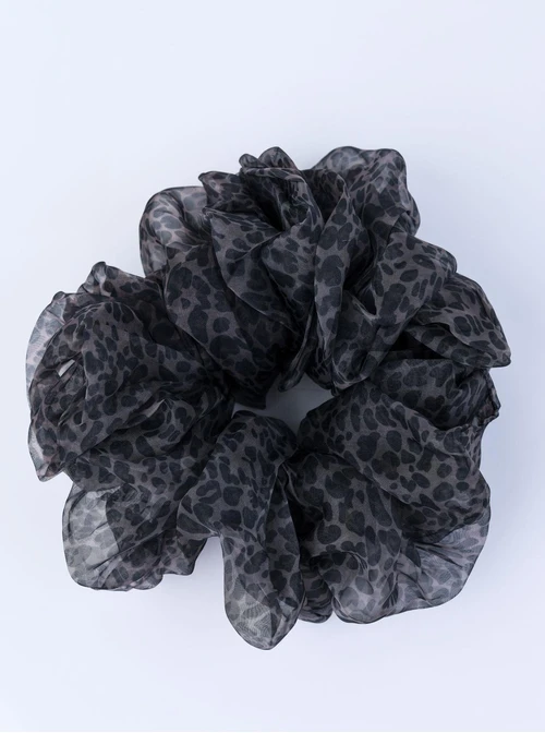 Gumka do włosów typu scrunchie -zwierzęcy wzór, O614325P00