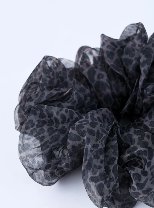 Gumka do włosów typu scrunchie -zwierzęcy wzór, O614325P00