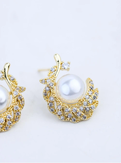 Kolczyki wieczorowe piórko B213239Z00
