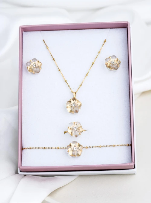 Zestaw Biżuterii Crystal Fern