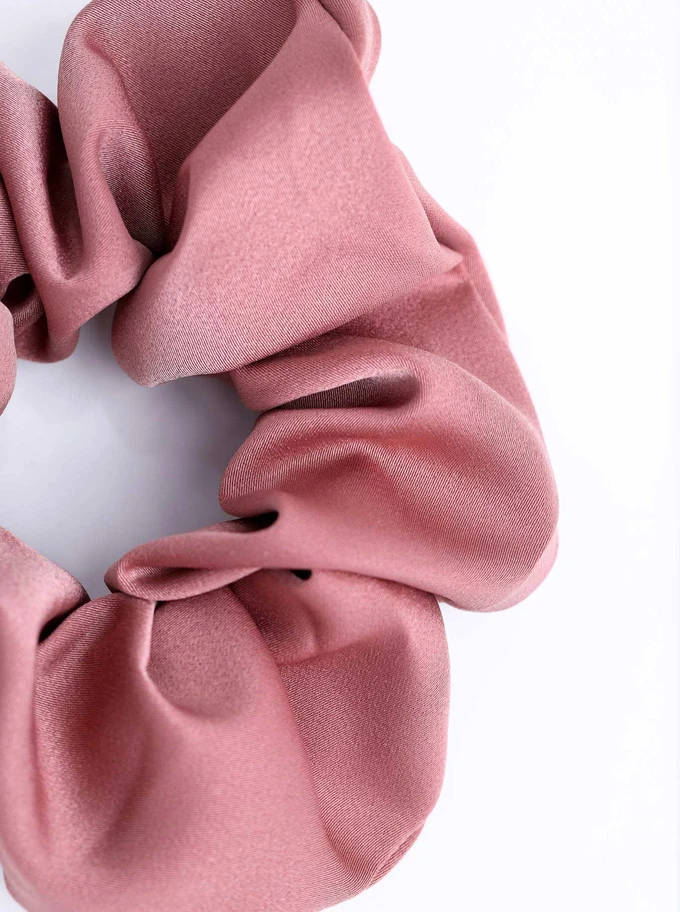 Gumka do włosów typu scrunchie, brudny róż O614424P00