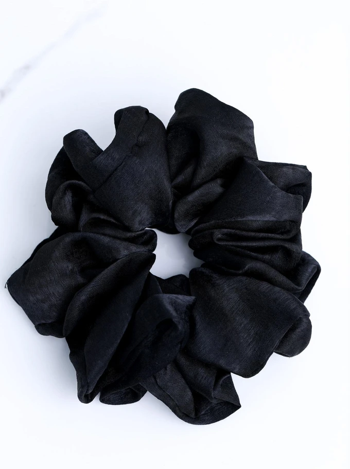 Gumka do włosów typu scrunchie, czarna O614414P00