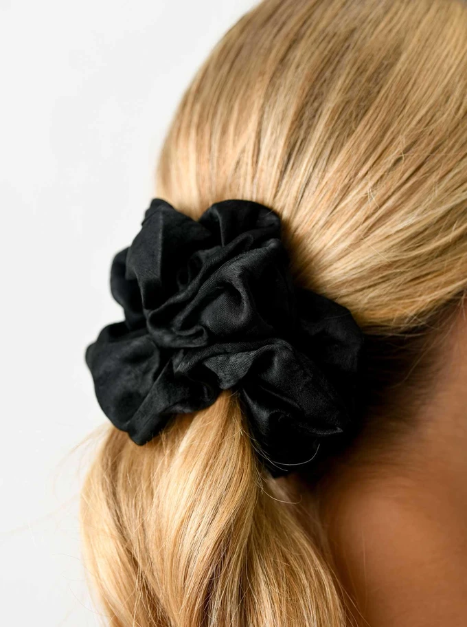 Gumka do włosów typu scrunchie, czarna O614414P00