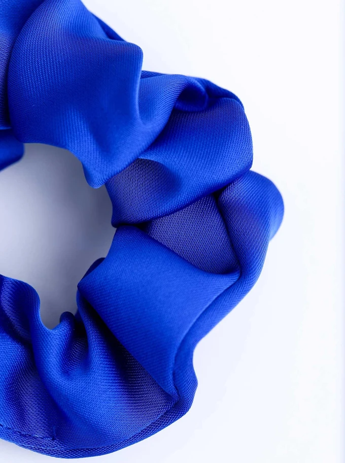 Gumka do włosów typu scrunchie, kokarda, chabrowy O614432P00