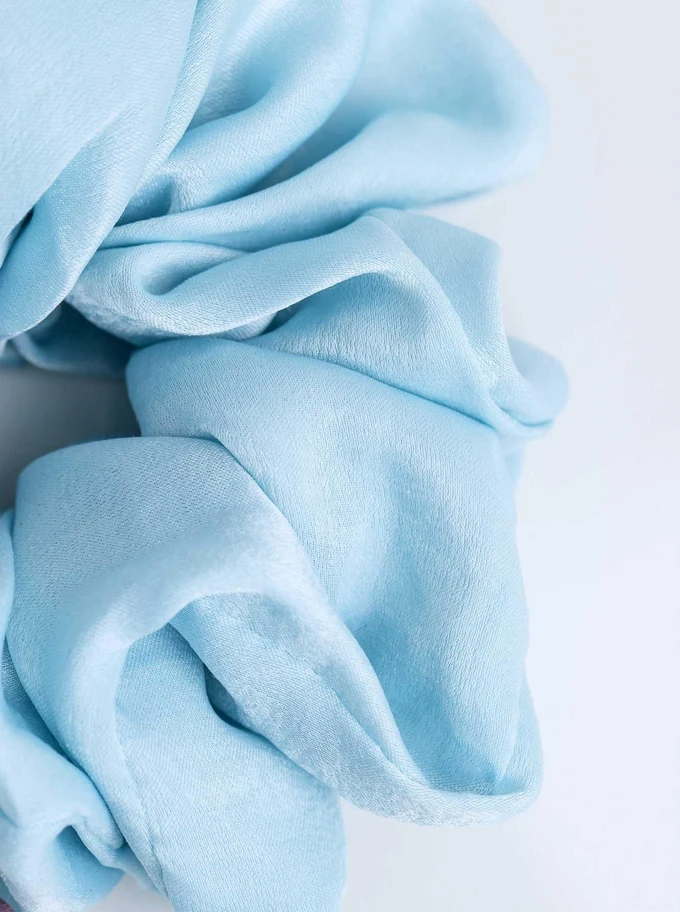 Gumka do włosów typu scrunchie, niebieska O614408P00