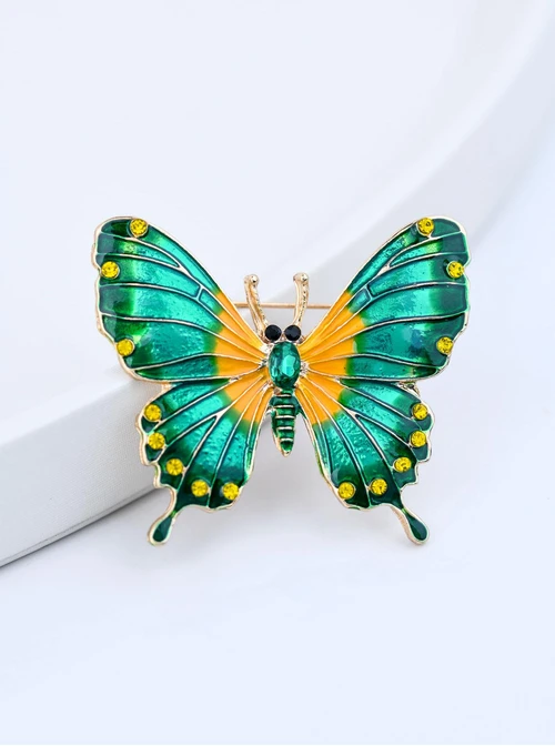 Broszka Motyl, zielony B713763Z00