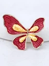 Broszka motyl, czerwono-złoty B713698Z00