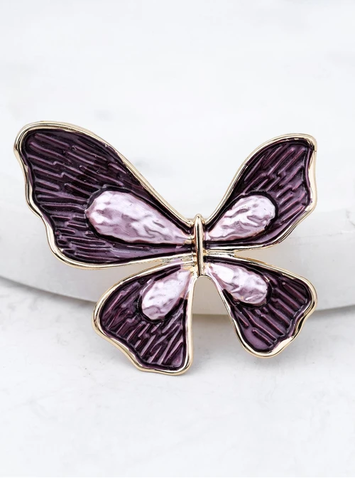Broszka motyl, fioletowy B713695Z00