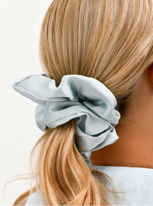Gumka do włosów scrunchie, błękitny O614360P00