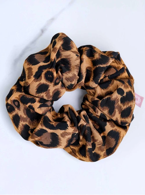 Gumka do włosów typu scrunchie, Panterka O614448P00