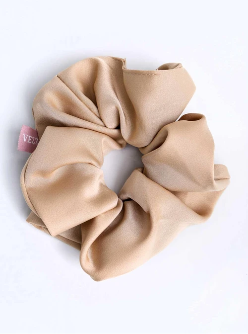 Gumka do włosów typu scrunchie, beżowa O614427P00
